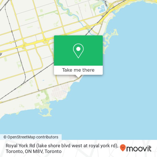 Royal York Rd (lake shore blvd west at royal york rd), Toronto, ON M8V map