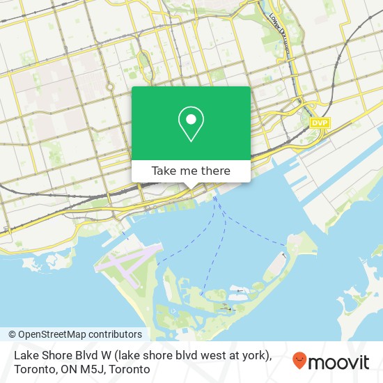 Lake Shore Blvd W (lake shore blvd west at york), Toronto, ON M5J map