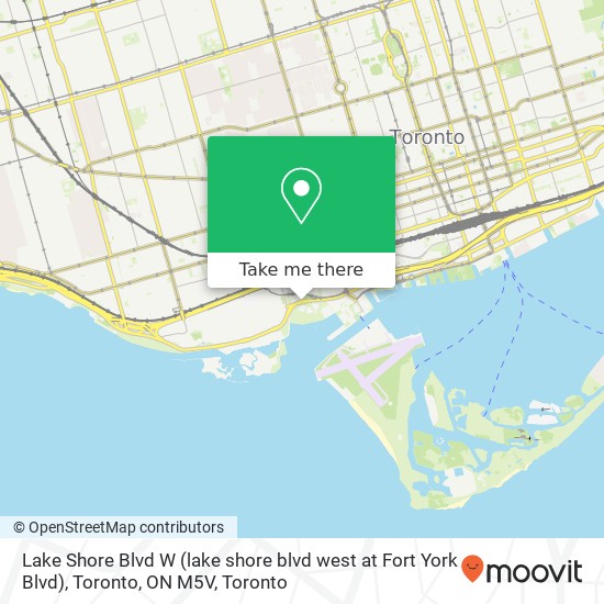 Lake Shore Blvd W (lake shore blvd west at Fort York Blvd), Toronto, ON M5V map