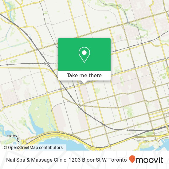 Nail Spa & Massage Clinic, 1203 Bloor St W plan