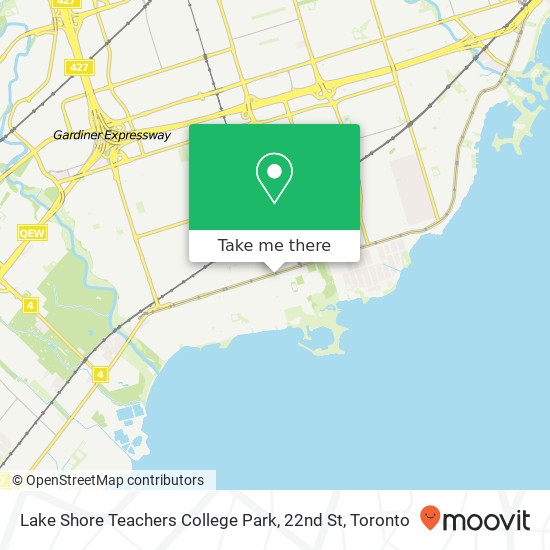 Lake Shore Teachers College Park, 22nd St map