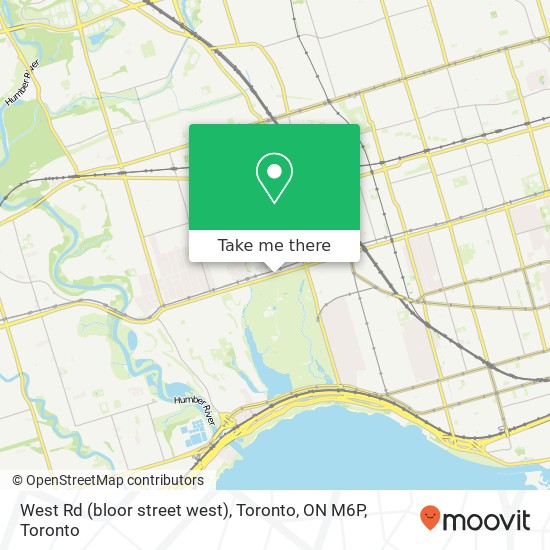 West Rd (bloor street west), Toronto, ON M6P map