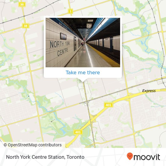 North York Centre Station map