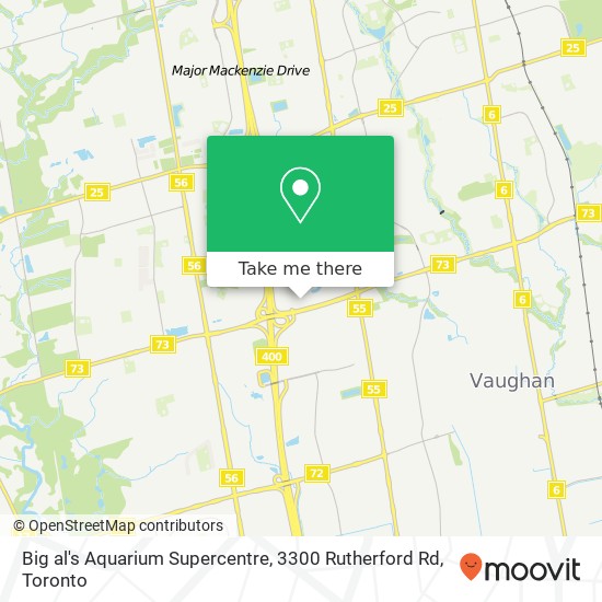 Big al's Aquarium Supercentre, 3300 Rutherford Rd map