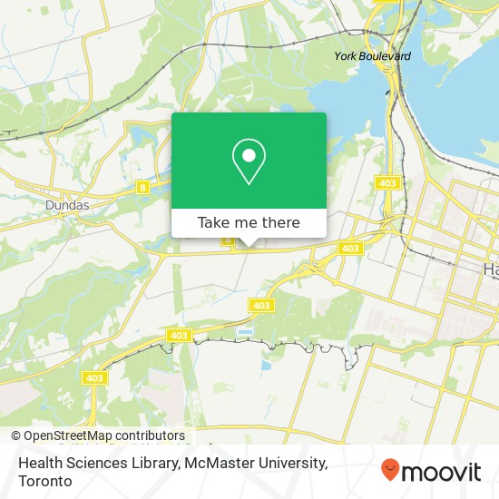 Health Sciences Library, McMaster University map