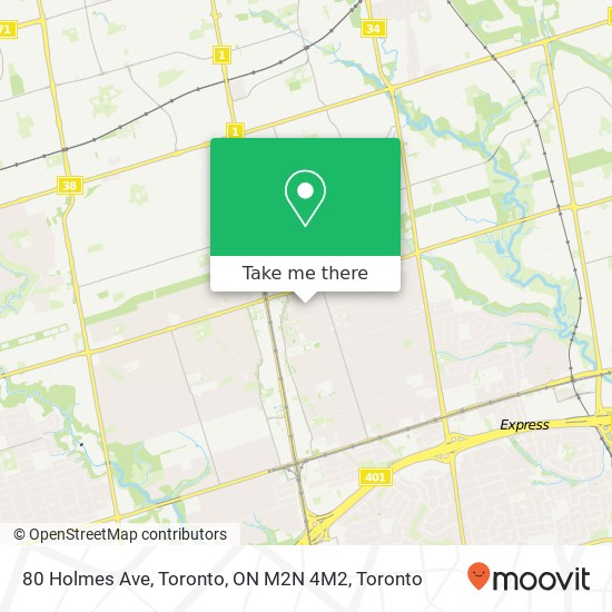 80 Holmes Ave, Toronto, ON M2N 4M2 map