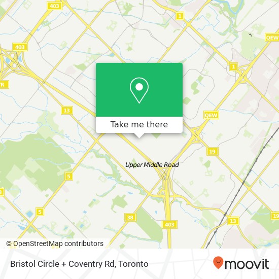 Bristol Circle + Coventry Rd map