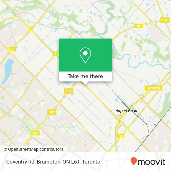 Coventry Rd, Brampton, ON L6T map
