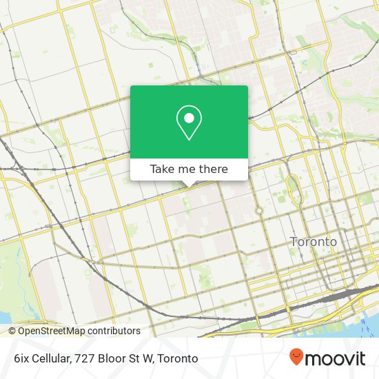 6ix Cellular, 727 Bloor St W plan