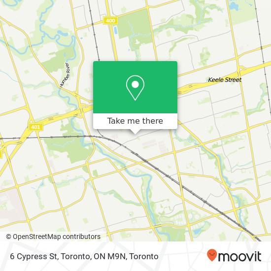 6 Cypress St, Toronto, ON M9N map