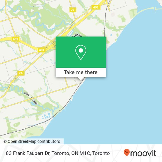 83 Frank Faubert Dr, Toronto, ON M1C map