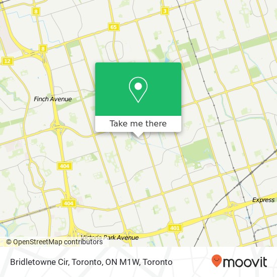 Bridletowne Cir, Toronto, ON M1W plan