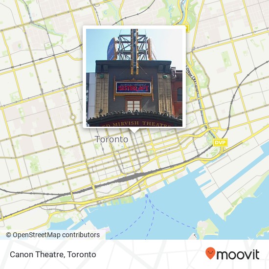 Canon Theatre map