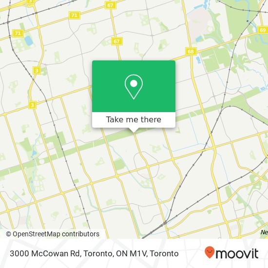 3000 McCowan Rd, Toronto, ON M1V plan