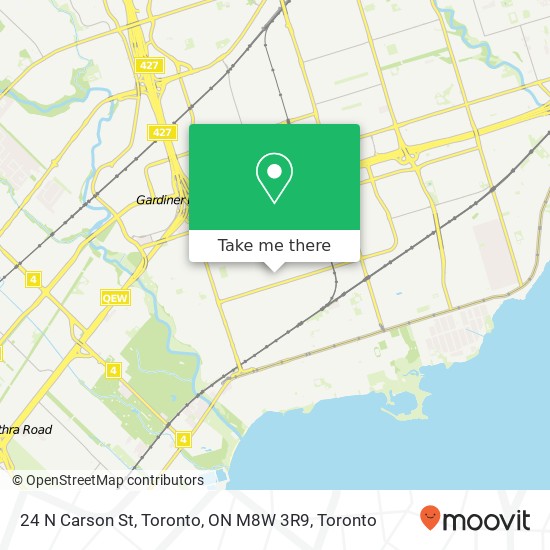 24 N Carson St, Toronto, ON M8W 3R9 map