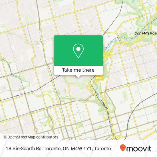 18 Bin-Scarth Rd, Toronto, ON M4W 1Y1 plan