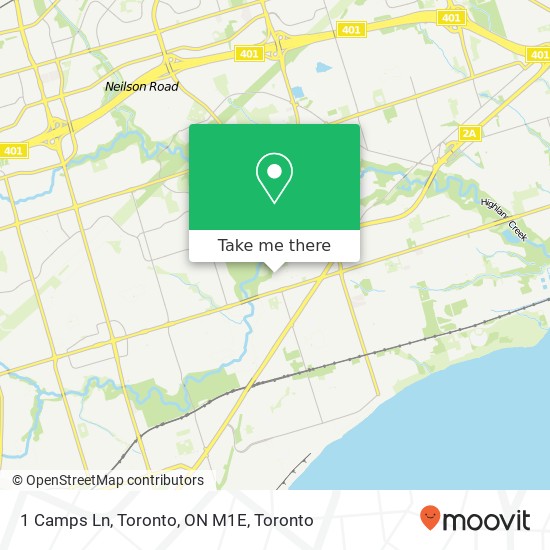 1 Camps Ln, Toronto, ON M1E map