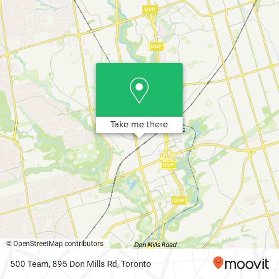 500 Team, 895 Don Mills Rd map