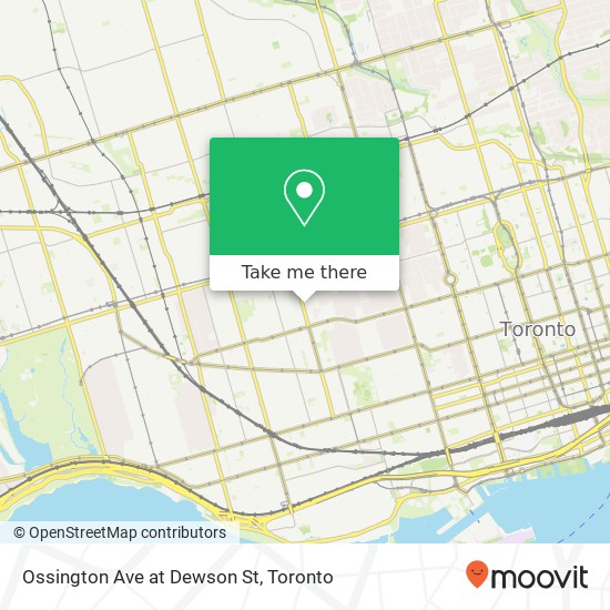 Ossington Ave at Dewson St map