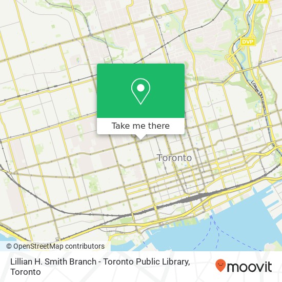 Lillian H. Smith Branch - Toronto Public Library map