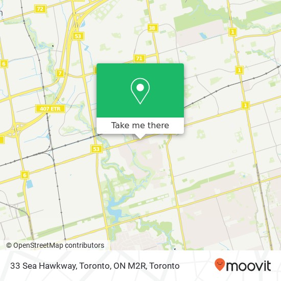 33 Sea Hawkway, Toronto, ON M2R map