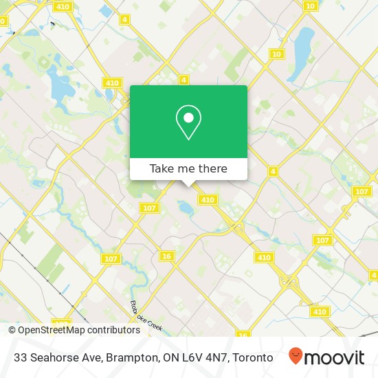 33 Seahorse Ave, Brampton, ON L6V 4N7 map