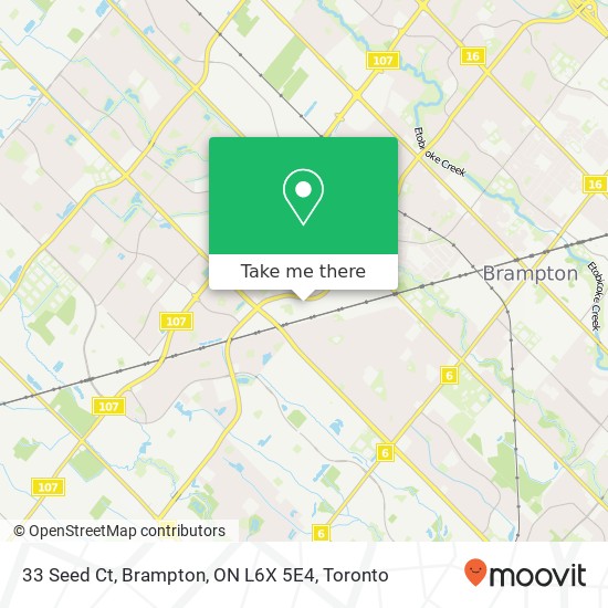 33 Seed Ct, Brampton, ON L6X 5E4 map