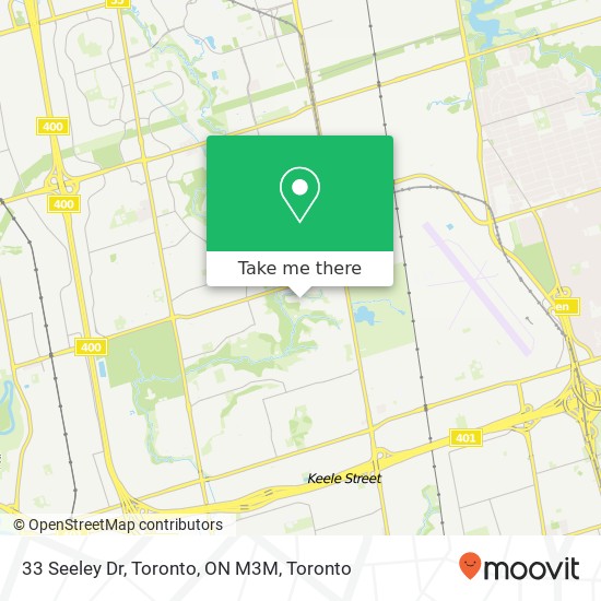 33 Seeley Dr, Toronto, ON M3M map