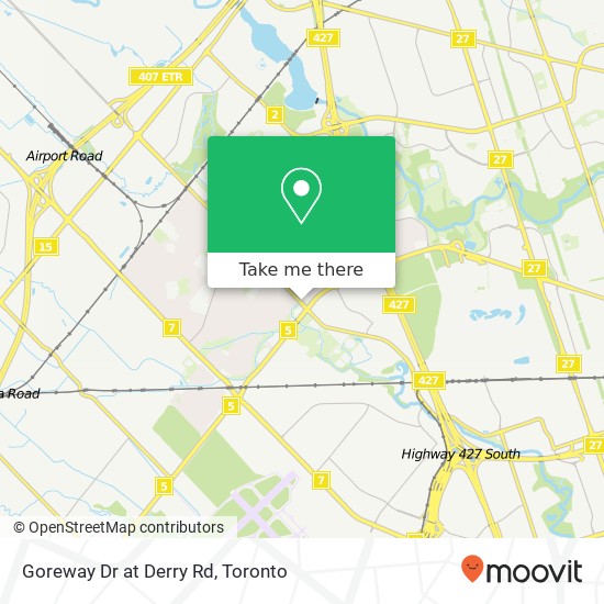 Goreway Dr at Derry Rd map