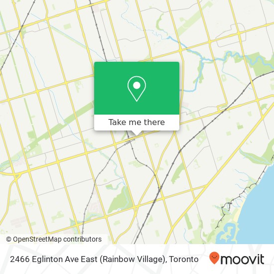 2466 Eglinton Ave East (Rainbow Village) map