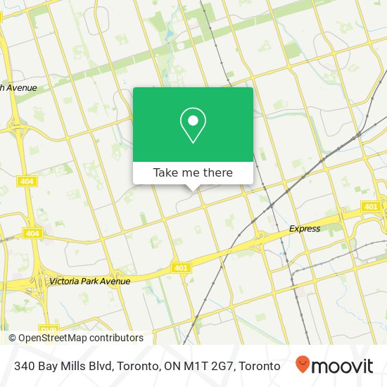 340 Bay Mills Blvd, Toronto, ON M1T 2G7 map