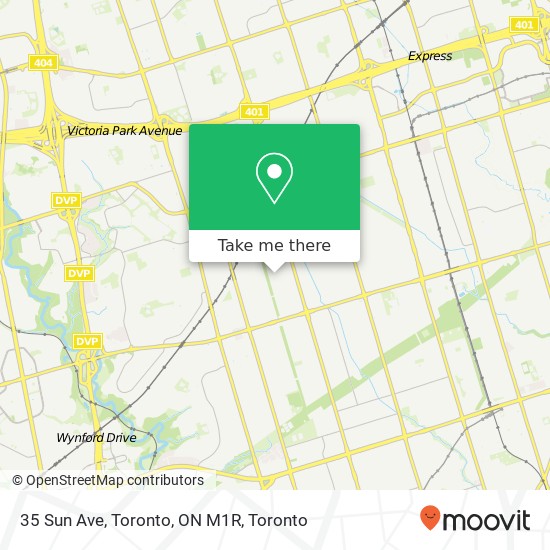 35 Sun Ave, Toronto, ON M1R map
