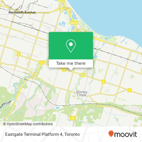 Eastgate Terminal Platform 4 map