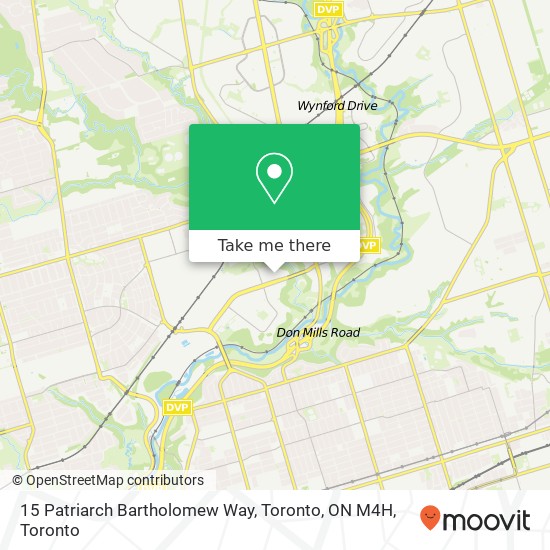 15 Patriarch Bartholomew Way, Toronto, ON M4H map