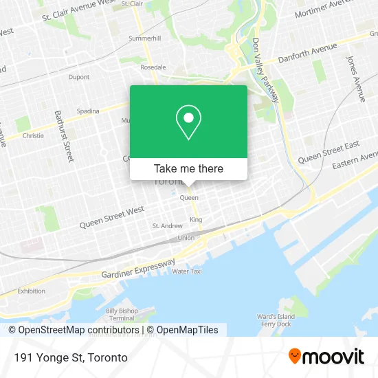 191 Yonge St map