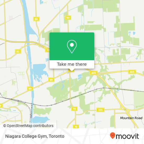 Niagara College Gym map