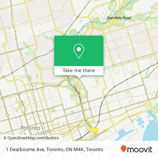1 Dearbourne Ave, Toronto, ON M4K plan