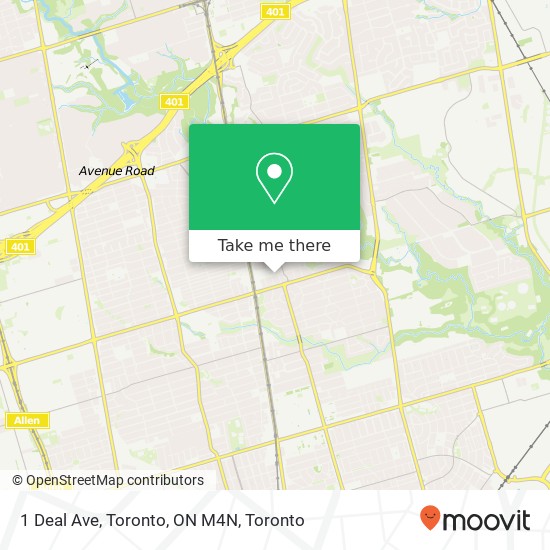 1 Deal Ave, Toronto, ON M4N plan