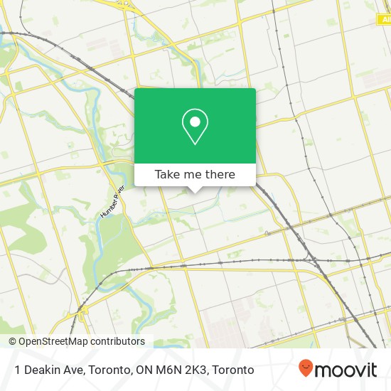 1 Deakin Ave, Toronto, ON M6N 2K3 plan