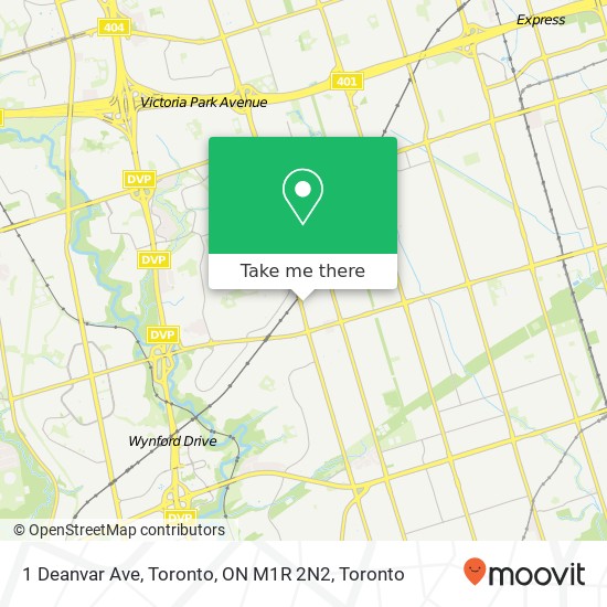 1 Deanvar Ave, Toronto, ON M1R 2N2 map