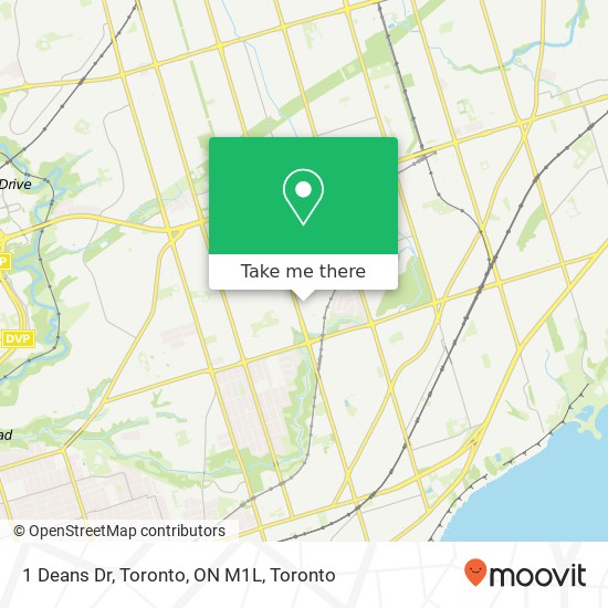 1 Deans Dr, Toronto, ON M1L map