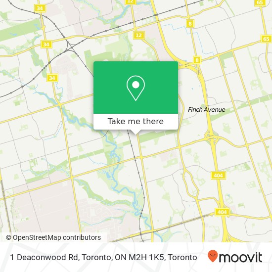 1 Deaconwood Rd, Toronto, ON M2H 1K5 map