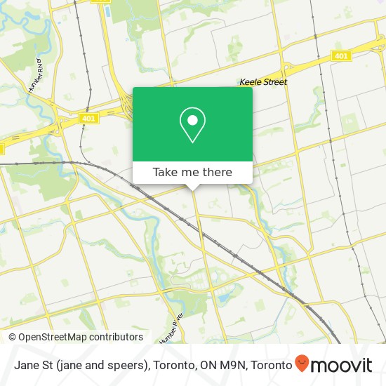 Jane St (jane and speers), Toronto, ON M9N map