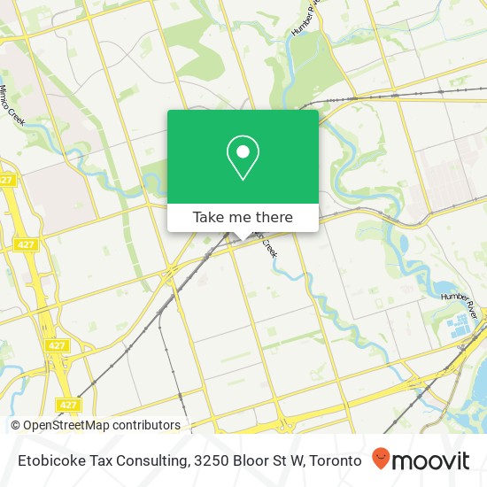 Etobicoke Tax Consulting, 3250 Bloor St W map