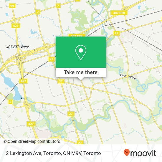 2 Lexington Ave, Toronto, ON M9V map