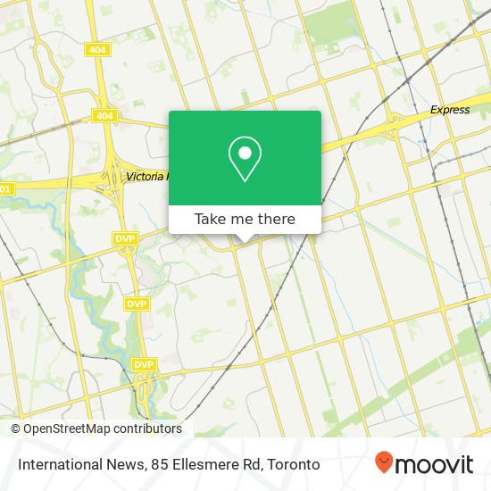 International News, 85 Ellesmere Rd map