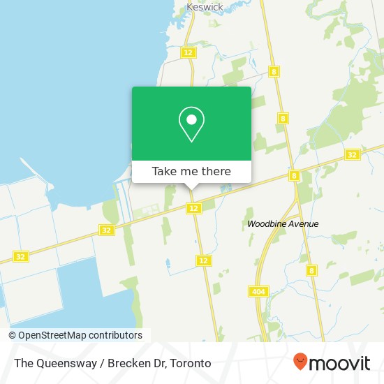 The Queensway / Brecken Dr map