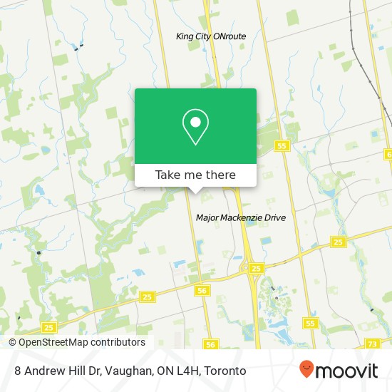 8 Andrew Hill Dr, Vaughan, ON L4H map