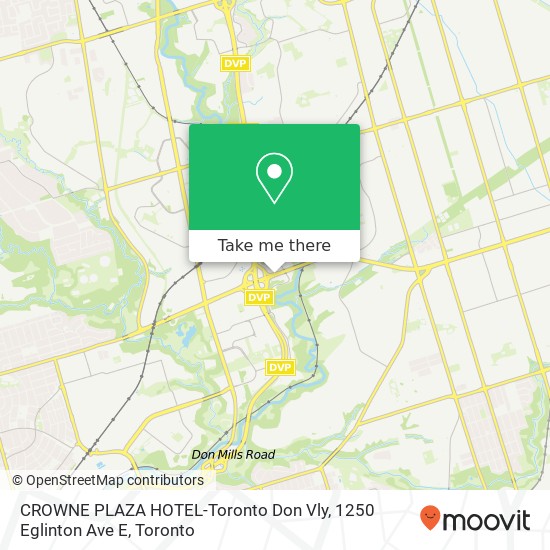 CROWNE PLAZA HOTEL-Toronto Don Vly, 1250 Eglinton Ave E plan