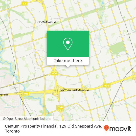 Centum Prosperity Financial, 129 Old Sheppard Ave map